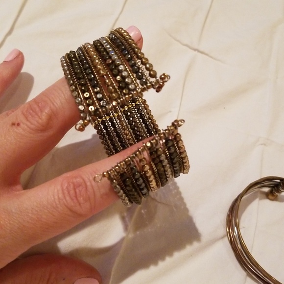 Mixed metal cuff bracelets $8 each - Picture 3 of 4